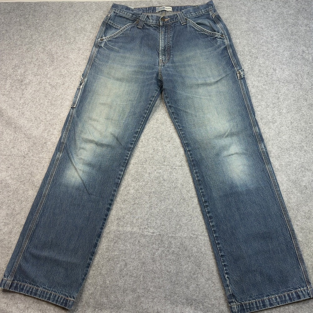 Signature by Levi Strauss & Co. Carpenter Jeans Blue 34x34 Cotton